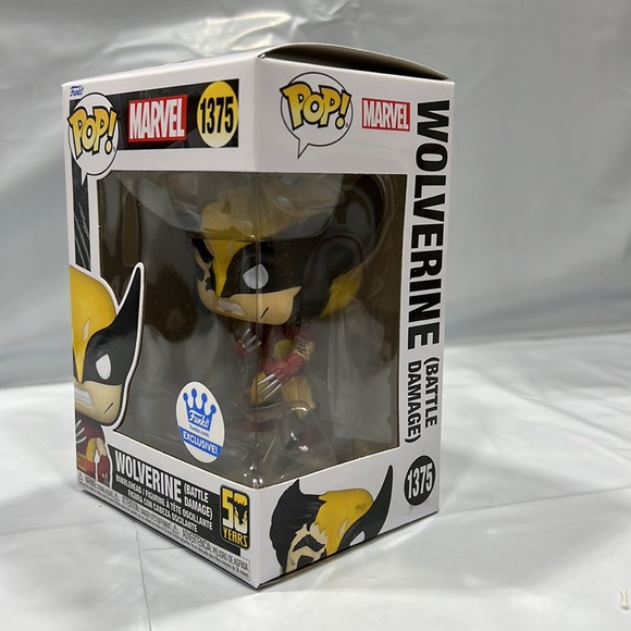 NIB - Funko POP! Marvel: Wolverine [Battle Damage] (Funko) #1375 - Picture 5 of 8